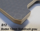 Sperrholz Multiplex Platte mit Siebdruck - Beschichtung 12mm dunkelgrau ca. 2.500 x 1.500 mm - B12A