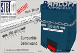 Crafter - MAN TGE Doka Airline-Zurrleisten L4 Mit Zertifizierung DIN ISO 27956: 2011 - bis 200 daN